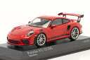 ミニチャンプス 1/43 ポルシェ 911 (991/2) GT3 RS 2018 レッド 333台限定