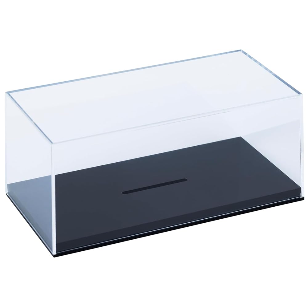 ミニカーケース ディスプレイ 台座も アクリル製 コレクション 1/43用 固定 長穴あり W15.0 X D7.7 x H6.2