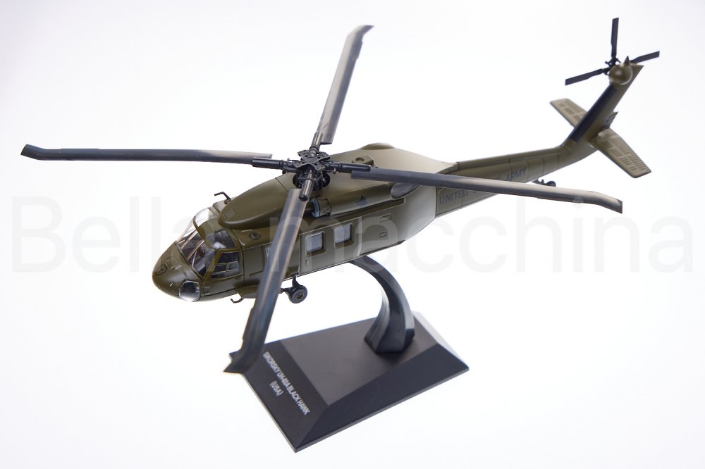 アメリカ陸軍 ヘリコプター 模型 1/72 ブラックホーク UH60 シコルスキー 塗装済完成品