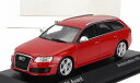 ミニチャンプス アウディ ミニカー 1/43 AUDI A6 RS6 (C6) AVANT SW ステーションワゴン 2007 (レッド)