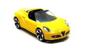 MAJORETTE アルファロメオ ミニカー 1/64 ALFA ROMEO 4C SPIDER 2015 (イエロー)