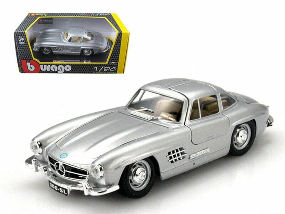 ブラーゴ ミニカー 1/24 メルセデスベンツ BENZ 300SL クーペ 1954 シルバー