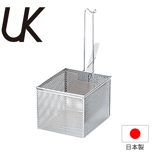 乐天商城 - うどん てぼ _ UK 18-8パンチング角型うどん揚げ 共柄_業務用 _AC6193