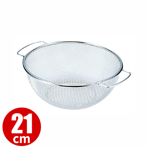 商品のご紹介サイズ（外寸）：φ210×H86mm金　網：16メッシュ重　量：210g材　質：18-8ステンレス備　考：写真は全サイズ共通のものを使用しています。お買い上げの際はサイズをご確認下さい。ご購入前にご確認ください　