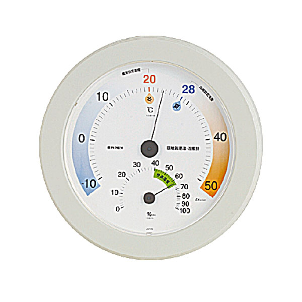 環境管理温・湿度計「省エネさん」 TM-2771_温湿度計 アナログ 湿度計 温度計 _AC7003