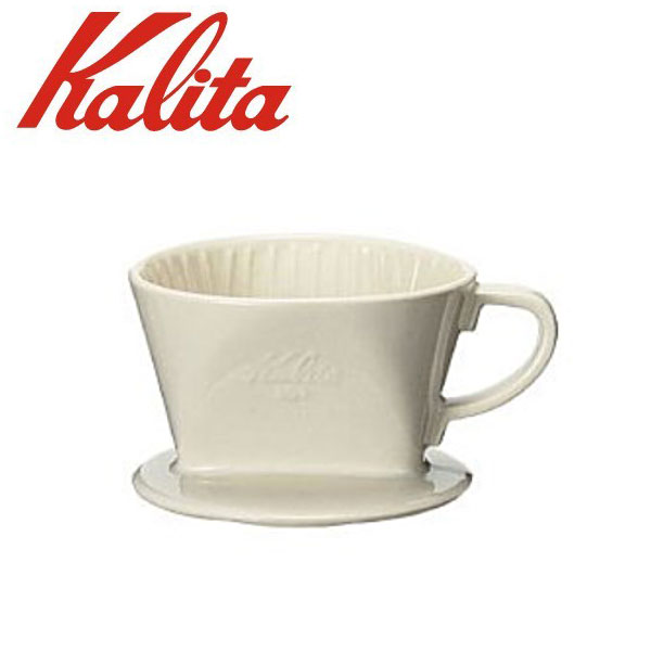 カリタ コーヒードリッパー(陶器製) 102-ロト_Kalita ドリッパー 3～4人用 _AE0348