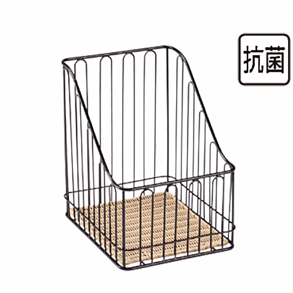 Plastic - パン バスケット _ プリート バゲットスタンド角 ナチュラル DS506-40-NA 高_かご _AK3466