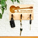 ★10%OFF!★ キーハンガー 木製 エレキギター キーフックハンガー アクセサリーハンガー 3本フック メープル 国産MDF おしゃれ 国産 北欧 wood...