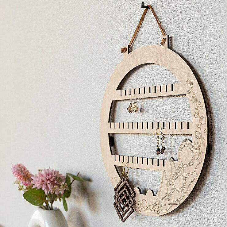 チューリップ アクセサリーハンガー レーザー加工 韓国風 ピアスホルダー まとめ整理 ディスプレイ イヤリング ネックレス ジュエリー ピアス収納 おしゃれ 展示用 アクセサリー収納 オーナメント ピアス スタンド アクセサリースタンド009