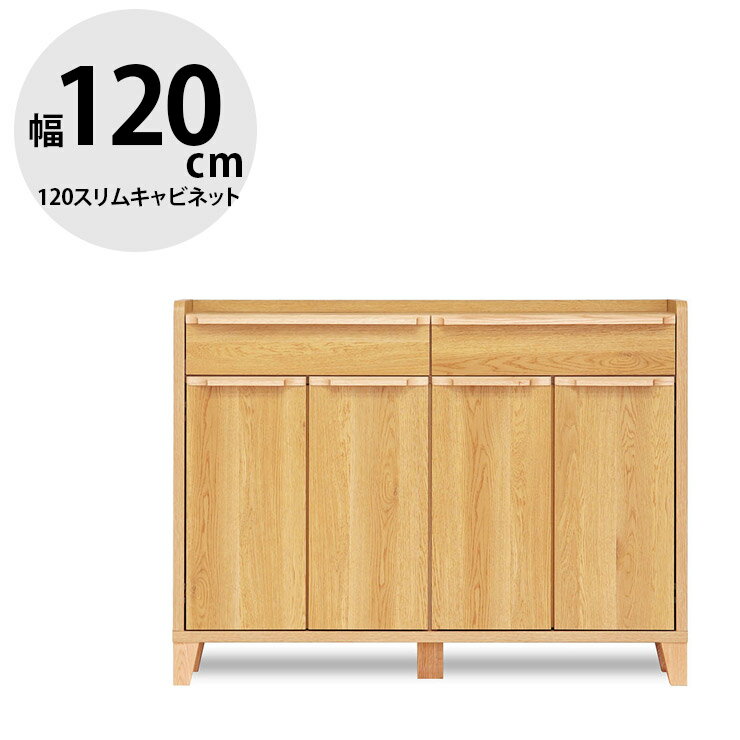 Rakuten - ★11%OFF★ タンス 大川家具 ローチェスト 家具 木製 チェスト 収納 洋服ダンス 引き出し リビングチェスト 衣類収納 たんす 箪笥 整理ダンス 整理箪笥 おしゃれ 幅118.4 背面化粧仕上げ 無垢 無垢材 レガシー 120スリムキャビネット 輸入品