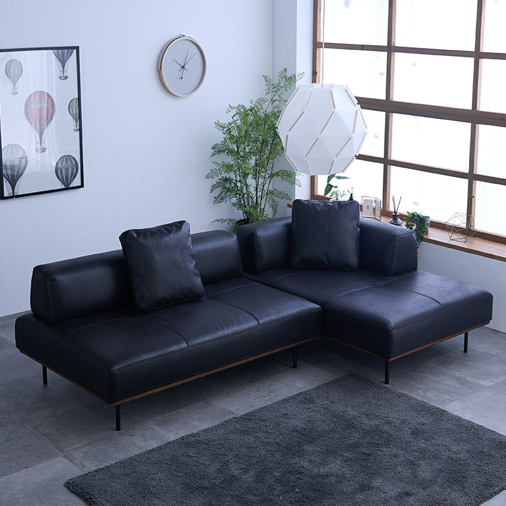 Rakuten - ★10%OFF★ ソファ ソファー カウチソファ 3人掛け 三人掛け カウチ コーナーソファー L字 おしゃれ カウチソファー 幅251 布 布張り シンプル ファブリックレザー 北欧 北欧風 フリーディ ソファセット 輸入品