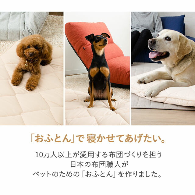 犬 猫 布団 犬用 ベッド マット ドッグベッド 犬のお布団 ねこ 長座布団 座布団 ごろ寝 ネコ キャット ざぶとん 3層 カバー付き セット 115cm クッション 敷布団 長座布団カバー クッション 寝具 キャンプ用品 車中泊 洗える 日本製 国産 綿100% ポリエステル ねどっこ