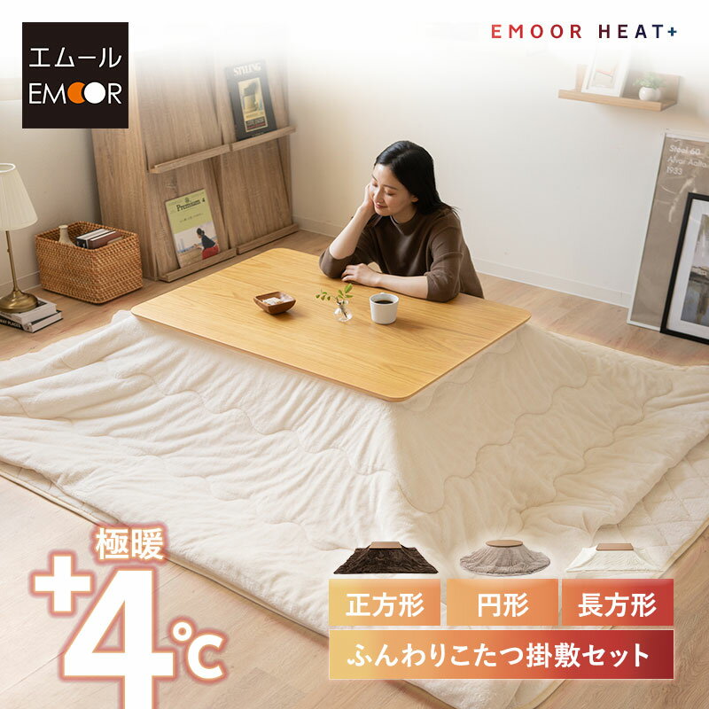 こたつ掛敷セット こたつ布団 ラグ 正方形 長方形 円形 極暖 吸湿発熱 あったか 暖か 温か 洗える 冬用 防寒対策 寒さ対策 こたつ 掛け布団 敷物 カーペ...