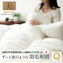日本製 羽毛布団 クイーン 掛け布団 掛布団 ループ付き 収納ケース付き 羽毛ふとん 国産 羽毛 羽毛掛け布団 ホワイト 布団 あったか ホワイトダックダウン ...
