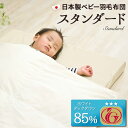 ベビー 羽毛布団 掛け布団 【ニューゴールドラベル】 羽毛掛けふとん ベビーサイズ 95×120cm ホワイトダックダウン85% 日本製 ベビー布団 羽毛 ベビ...