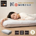 【本日9時~15H全品P5倍】日本製 敷布団 シングル マットレス 抗菌 防臭 防ダニ 収納 極太 極厚 ボリューム 厚手 高級 三層構造 敷き布団 清潔 弾力 固綿 国産 三つ折り 寝具 オールシーズン 一人暮らし 母の日 父の日 クリスマス プレゼント 贈り物 送料無料 エムール