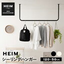 ハンガーパイプ ハンガーラック ハンガーバー 物干し コ型 天井 吊り下げ 収納 ネジ付 おしゃれ ディスプレイ ハンギングバー ブラック 黒 DIY インテリ...