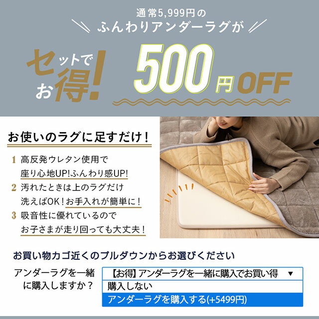 ラグ ラグマット 敷きパッド 厚手 130×190cm 約1.5畳 エムールヒートプラス 洗える 送料無料 絨毯 遮音 防音 吸湿発熱 ヒートウォーム マイクロファイバー ボリューム 冬用 ふかふか 防寒 もこもこ ブラウン グレージュ アイボリー エムールベビー