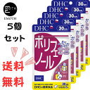 DHC ポリフェノール 30日分 5個 サプリメント 送料無料　若々しくいたい　健康　ダメージを防ぐ　脂っこいもの好き　愛煙家