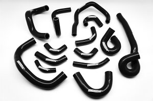 日産・スカイライン SKYLINE GTR R33 BCNR33 R34 BNR34 RB26DETT シリコンラジエーターヒーターホース 黒