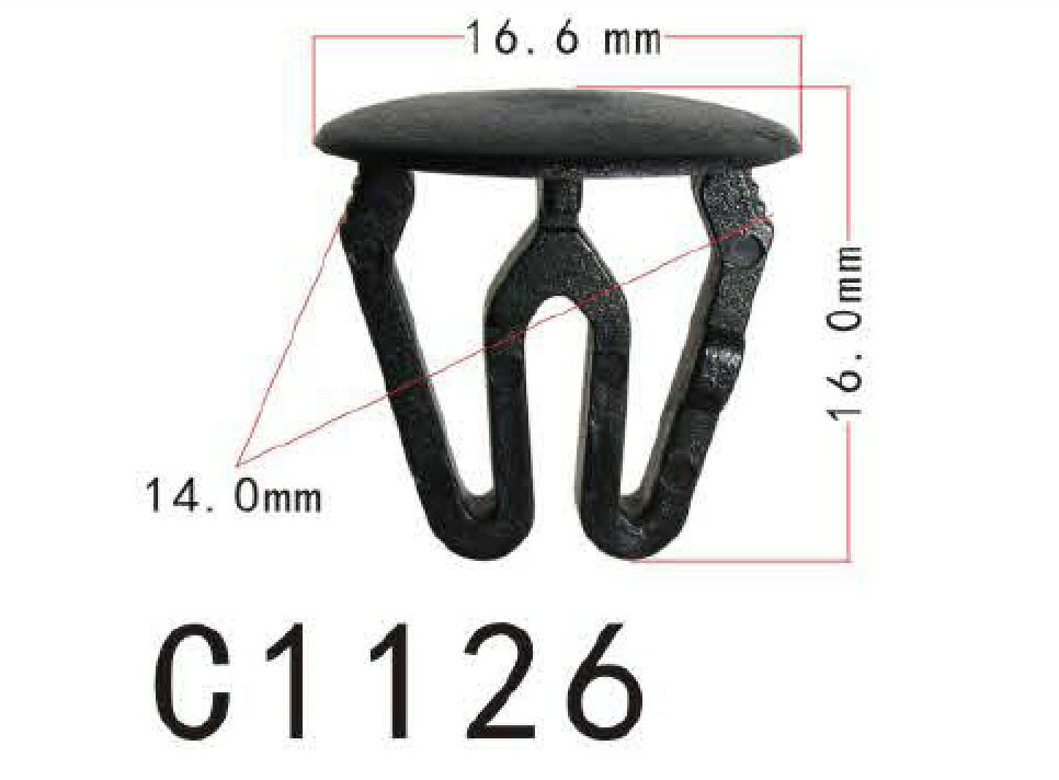 プッシュ　リベット　日産系　三菱系　パネル用　PF-C1126　10個