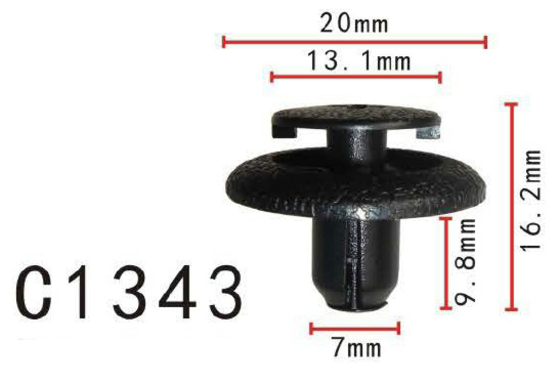 プッシュ　リベット　トヨタ系　ドア用　PF-C1343　10個