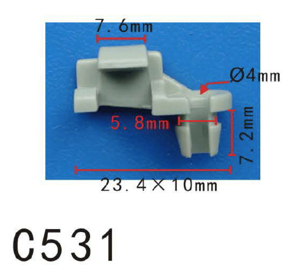 クリップ リベット　GM ゼネラルモーターズ系　CHRYSLER系　ドア用　PF-C531　10個