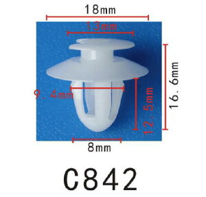 パネル (トリム) クリップ リベット　メルセデス・ベンツ系　パネル用　PF-C842　10個