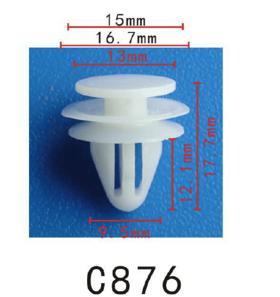 パネル (トリム) クリップ リベット　ホンダ系　ドア用　PF-C876　10個