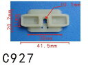 商品番号 : PF-C927 商品説明： ・注意： 適応について、図面に示している寸法で独自ご判断下さい。・材質： ナイロン・販売個数： 10個・純正品番 :443-853-909-A・