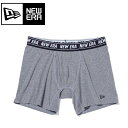 ニューエラ メンズ ボクサーパンツ ロング チャコール サイズL BOXER PANTS LONG CHACOL NEWERA 231 (13518029) 【NEW ERA正規品】