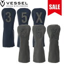 VESSEL ベゼル ゴルフ ヘッドカバー フェアウェイウッド 本革製×ナイロン ヘッドカバー フェアウェイウッド用 (HC31119）VESSEL NYLON HEADCOVER ヴェゼル 【VESSEL 正規販売店】