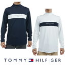 【SALE】トミーヒルフィガー ゴルフ メンズ エッセンシャル 長袖モックネックシャツ (THMA454) 【TOMMY HILFIGER】