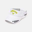 キャロウェイ ゴルフ Callaway 2023FW ウィメンズ TOUR TW VISOR WM 23 JM ホワイト/イエロー C23990205_1032