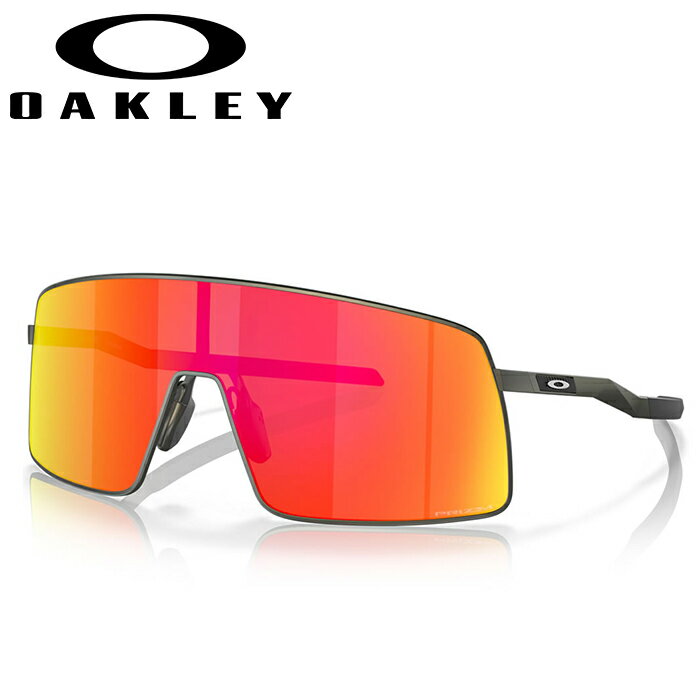 オークリー サングラス Oakley Sutro TI（スートロ ティーアイ) (OO6013-0236) ワイド -ユニバーサルフィット (サイズM(132mm)) 601302 Prizm Ruby レンズカラー / Satin Carbon フレームカラー【OAKLEY正規品】2023新作