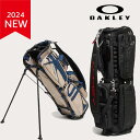 オークリー ゴルフ キャディバッグ (FOS901692) Icon Golf Bag 24 メンズ キャディーバッグ ゴルフバック 47インチ対応 9.5型 4分割 【OAKLEY正規品】オークリー2024新作