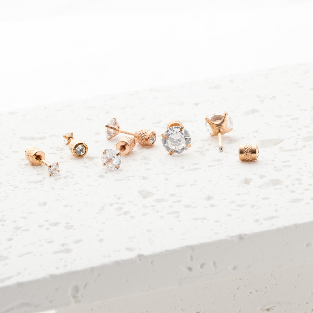 empire accessoryのピアス ステンレス 高見え レディース 可愛い 大人 つけっぱなし ネジロック式 ネジ式 華やか ゴールド シルバー empire｜アングル3