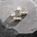 イヤリング 金属アレルギー ニッケルフリー パール 高見え レディース 可愛い 大人 ゴールド empire