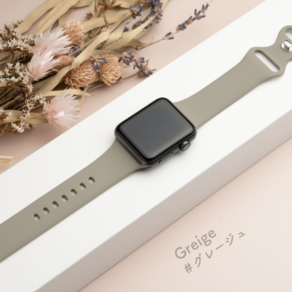 アップルウォッチ ベルト apple watch バンド レディース くすみカラー シリコン AppleWatch 7 6 5 4 3 2 1 SE かわいい 大人 ラバー 38mm 40mm 41mm 42mm 44mm 45mm おしゃれ ニュアンスカラー