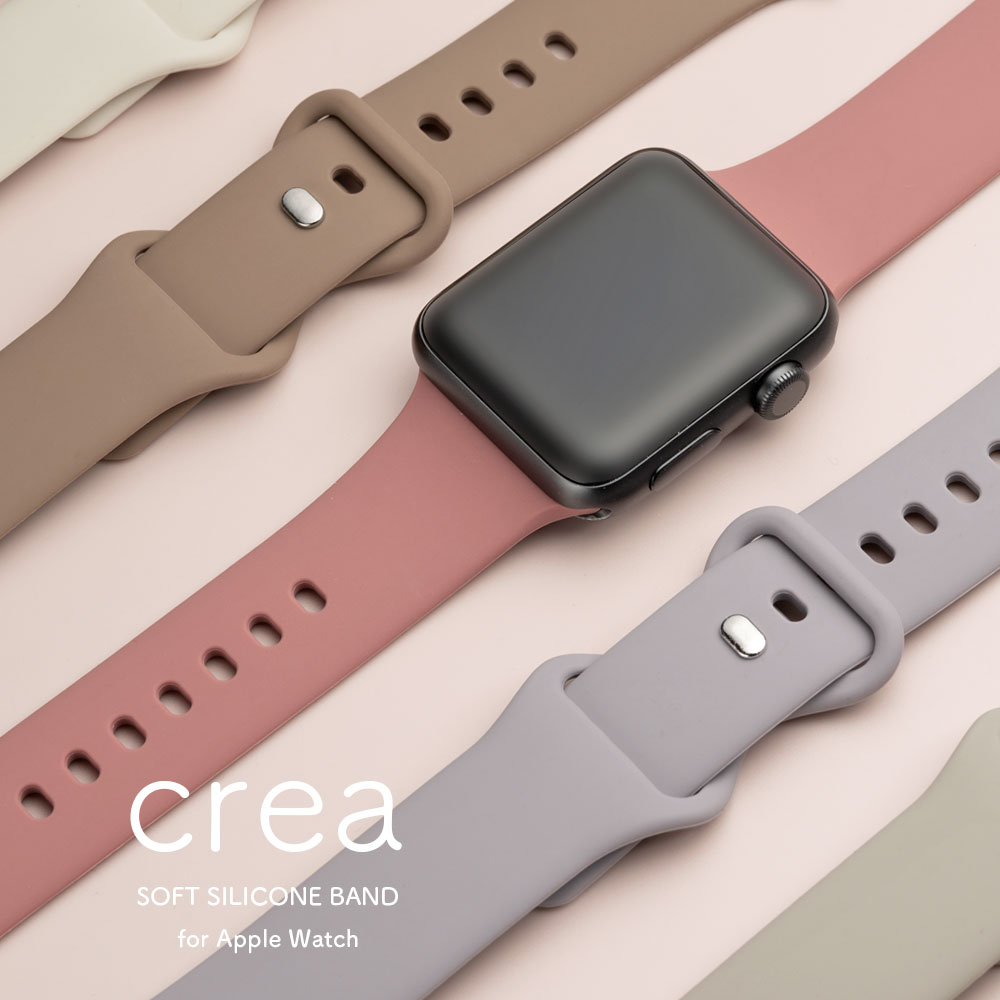 アップルウォッチ バンド くすみカラー レディース シリコン ベルト Apple Watch 7 6 5 4 3 2 1 SE かわいい 大人 ラバー 38mm 40mm 41mm 42mm 44mm 45mm おしゃれ ニュアンスカラー