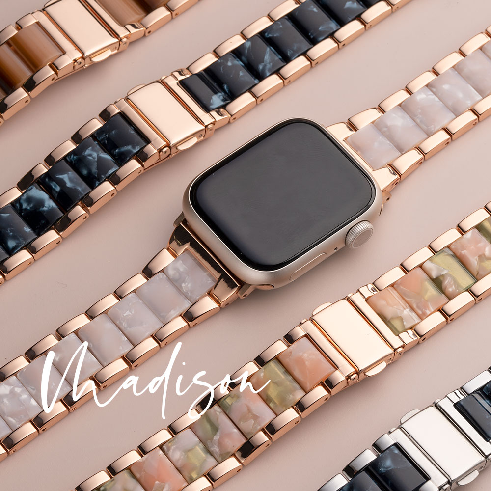 アップルウォッチ バンド se おしゃれ ブランド apple watch applewatch アップルウォッチバンド レディース 大理石 ステンレス 女性 かわいい べっ甲 マーブル38mm 40mm 41mm 42mm 44mm 45mm エンパイア