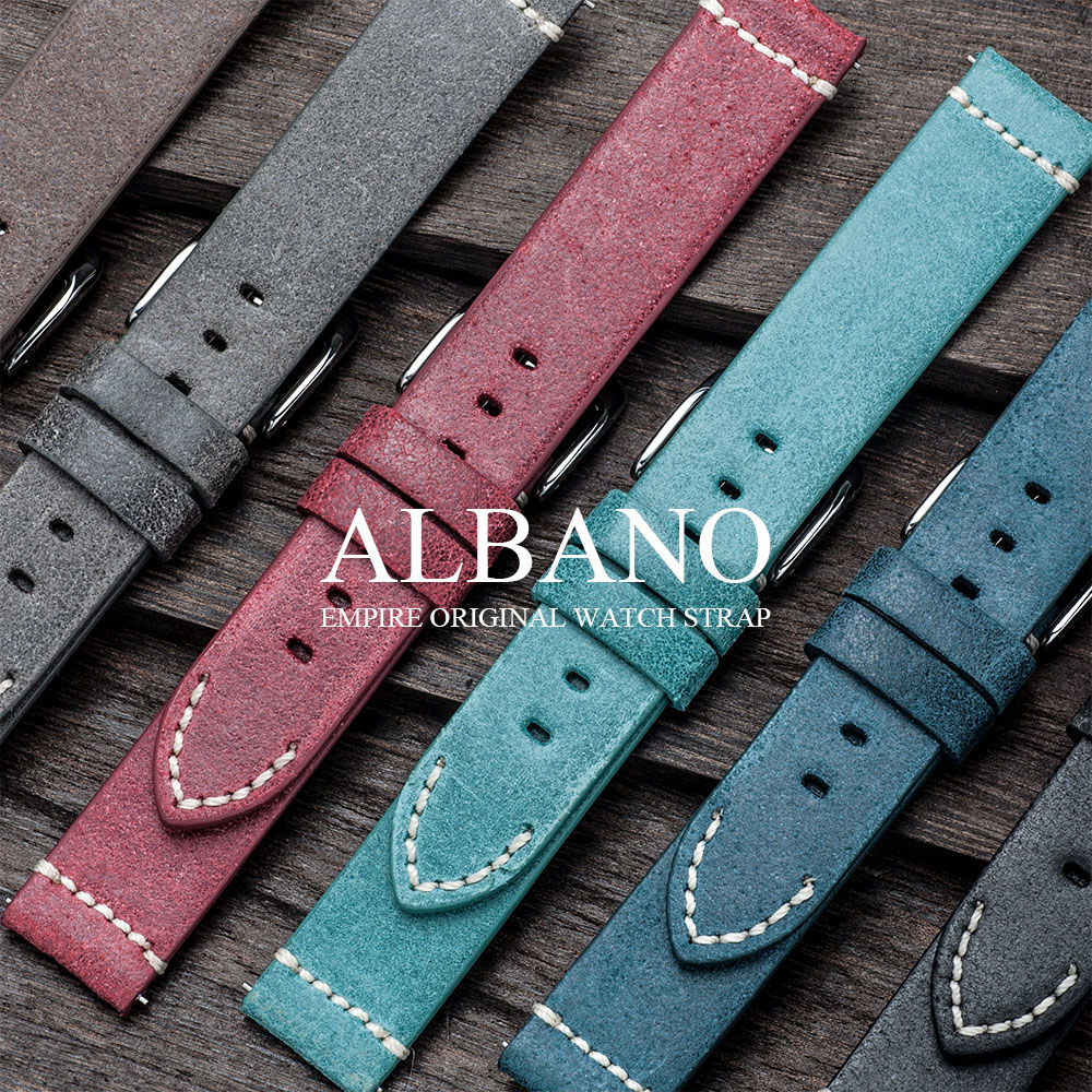 時計 ベルト EMPIRE ALBANO アルバーノ イタリアンレザー 18mm 20mm 22mm メンズ レディース イージークリック