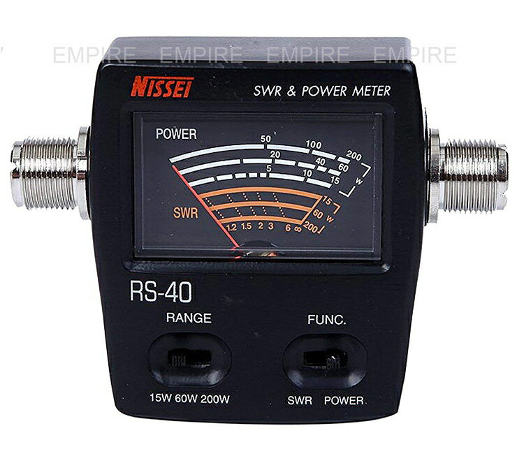 ※【送料無料】Empire SWR計 NISSEI RS-40 ショートケーブル MP-MP 1m 保証書 3点セット 15w/60W/200W RS-40-EM-510M【安心の45日間保証付き】/X000G4FPP5