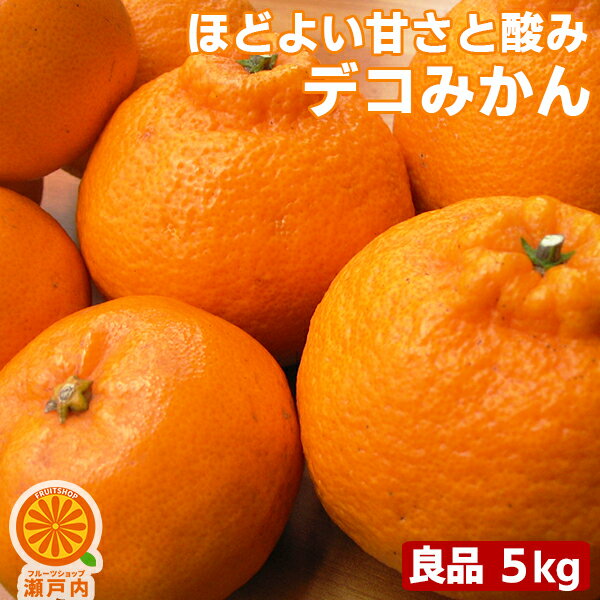 みかん 愛媛産 デコみかん 5kg 良品【送料無料(一部地域除く)】不知火・デコポンと同品種 愛媛県産 家庭用 フルーツ 果物 くだもの 果実 食品ロス お取り寄せグルメ コロナ お家時間応援 みかん 箱買い 蜜柑 柑橘類 かんきつ おやつ デザート 産地直送