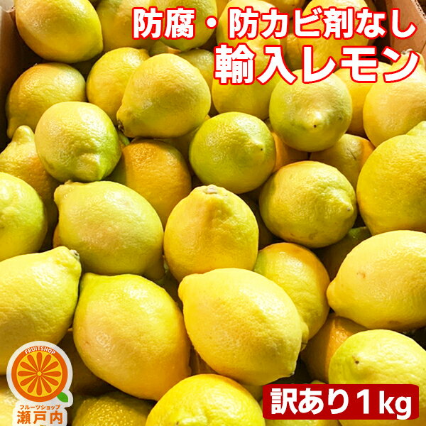 【クール便】防腐剤不使用 チリ・南アフリカ産レモン 1kg 訳あり【2品で+1kg(3kgセット) 3品で+2kg(5kgセット)】【送料無料(一部地域除く)】輸入レモン 防カビ剤不使用 檸檬 lemon 家庭用 フルーツ 果物 くだもの 果実 みかん科 柑橘類 コロナ おうち時間応援 かんきつ