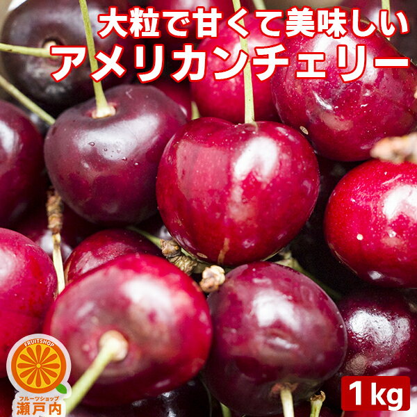 さくらんぼ パリッと大粒！アメリカンチェリー 1kg【クール便送料無料(一部地域除く)】フルーツ 果物 くだもの さくらんぼ 家庭用 サクランボ 果実 青果 食品ロス おやつ デザート コロナ おうち時間応援