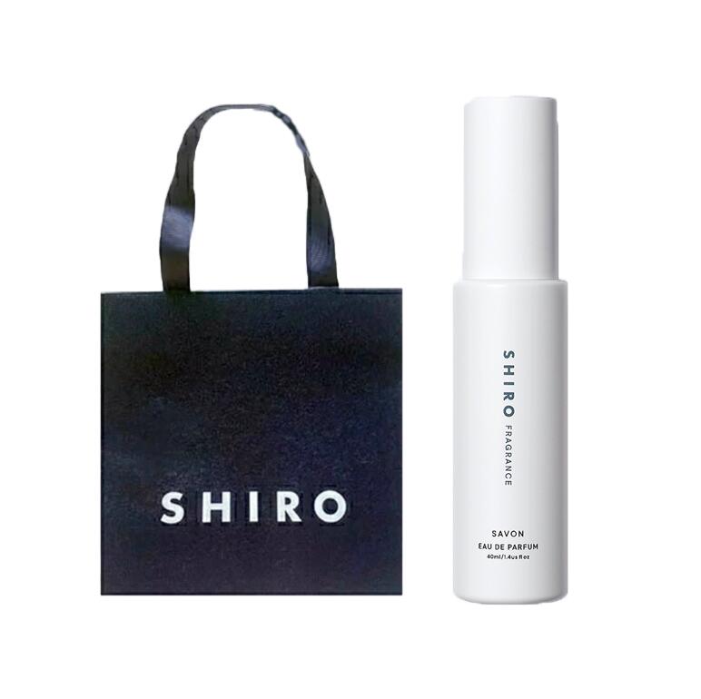 シロ オードパルファン 【SHIROショッパー付き】SHIRO　サボン　SAVON　オードパルファン　香水 40ml 【箱なし】【送料無料】【ネコポス便】＊配達指定不可　プレゼント　母の日　クリスマス　誕生日