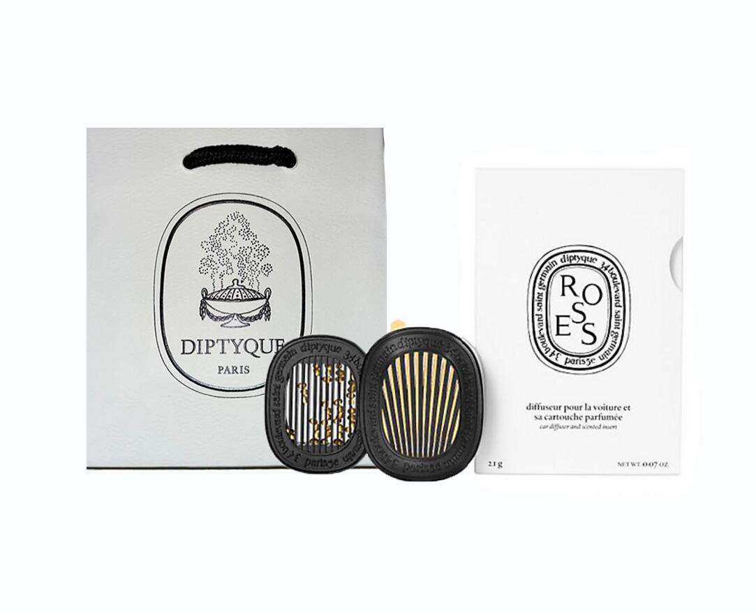 diptyque ディプティック 車エアコン用 カーディフューザー セット ローズ ROSE【ディプティックショッパー付き】【ラッピング済み】