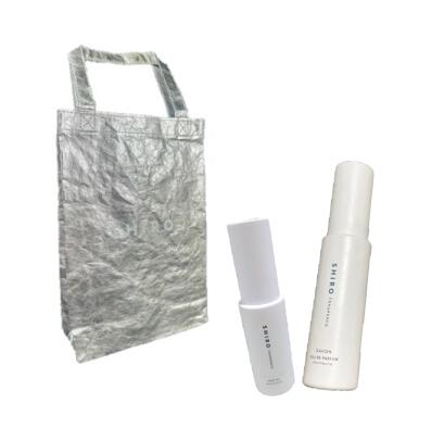 【ギフトバッグ】SHIRO 　選べる2種　（サボン・ホワイトリリー） オードパルファン　+　ヘアオイル　 ..