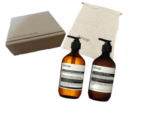 【BOX入り】イソップ Aesop アンドラム アロマティックハンドウォッシュ 500ml &アンドラム アロマティック ハンドバーム 500ml【巾着付き】父...